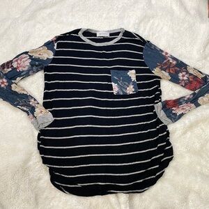 Ces Femme Floral‎ and Striped Long Sleeve
